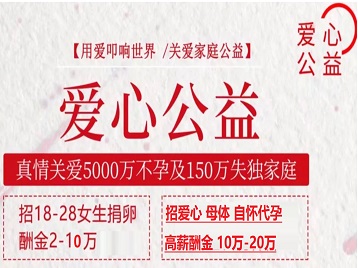 侯马捐卵助孕生子 爱心志愿者招募